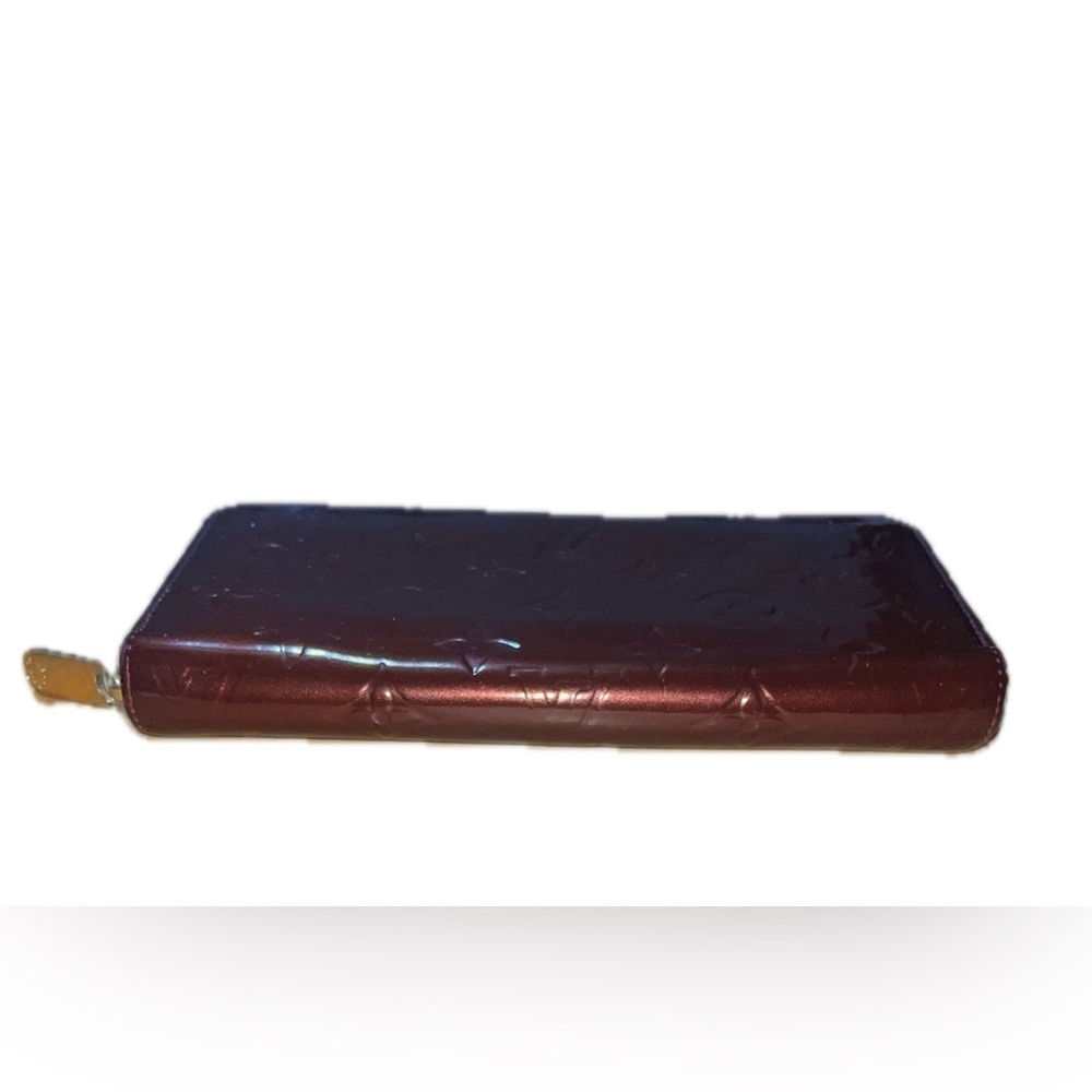 Louis Vuitton Monogram Vernis Zip Around Long Wallet, Purple - Picture 9 of 10